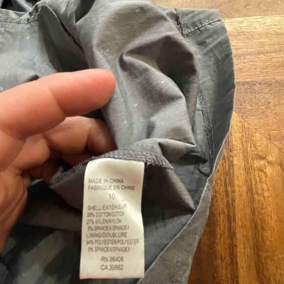 Theory Kantarai Dress Button Down Belted Sleeveless Gray‎ Size 10 Pockets NEW - Picture 5 of 9